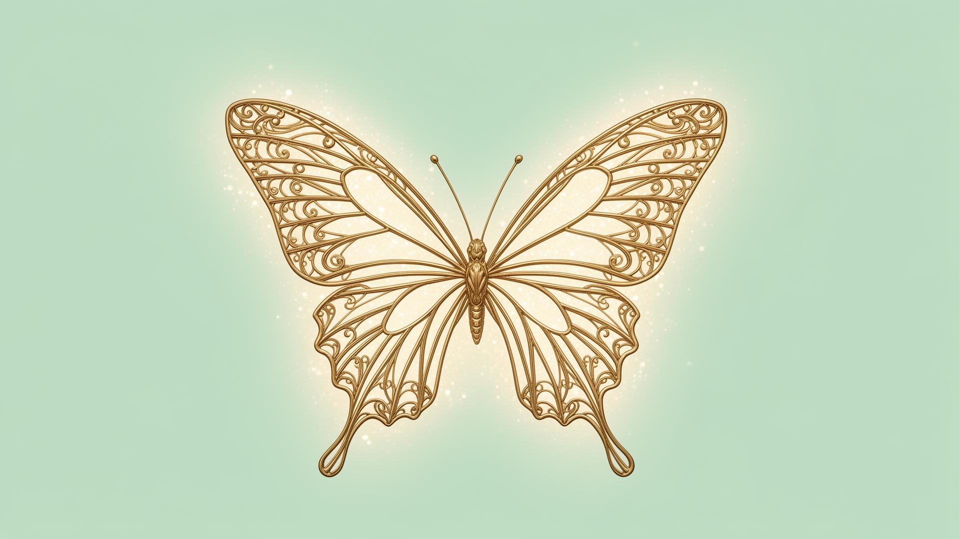 Borboleta dourada Ana Biju