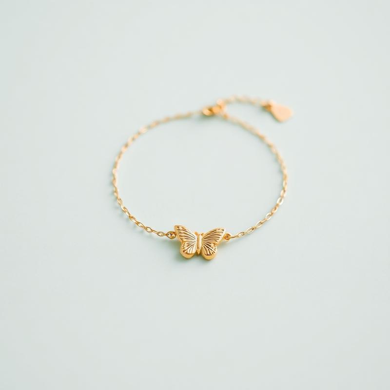 Pulseira Borboleta Dourada